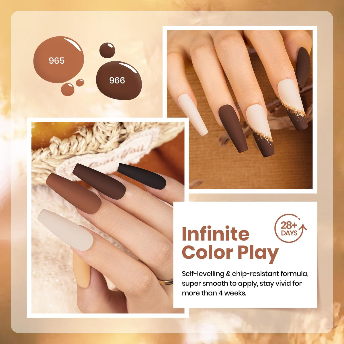 beetles Gel Polish set showing all 6 shades together