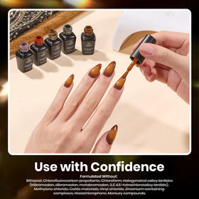 beetles Gel Polish Set UV lamp curing process