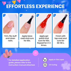 beetles Gel Polish set with cat eye effect on nails