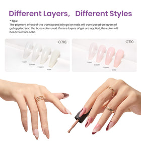 beetles Gel Polish set with glossy finish on nails