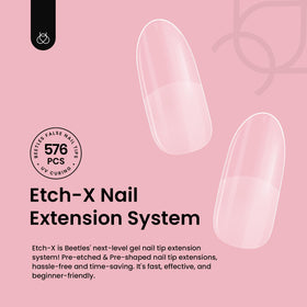 beetles Gel Polish Short Oval Nail Tips assorted sizes