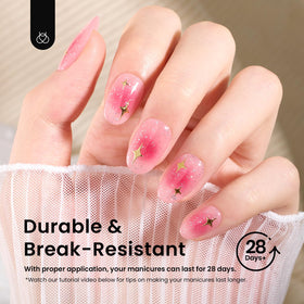 beetles Gel Polish Short Oval Nail Tips size markings on tips