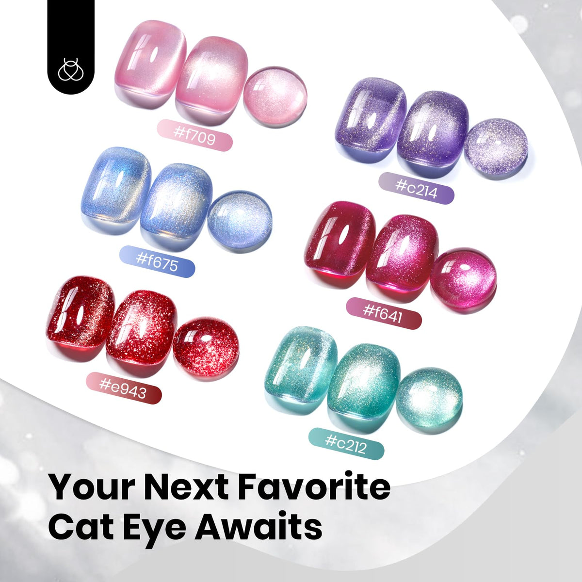 beetles Gel Polish Silver Cat Eye Gel Polish 15ML lifestyle scene