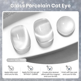 beetles Gel Polish Silver Cat Eye Gel Polish 15ML side view
