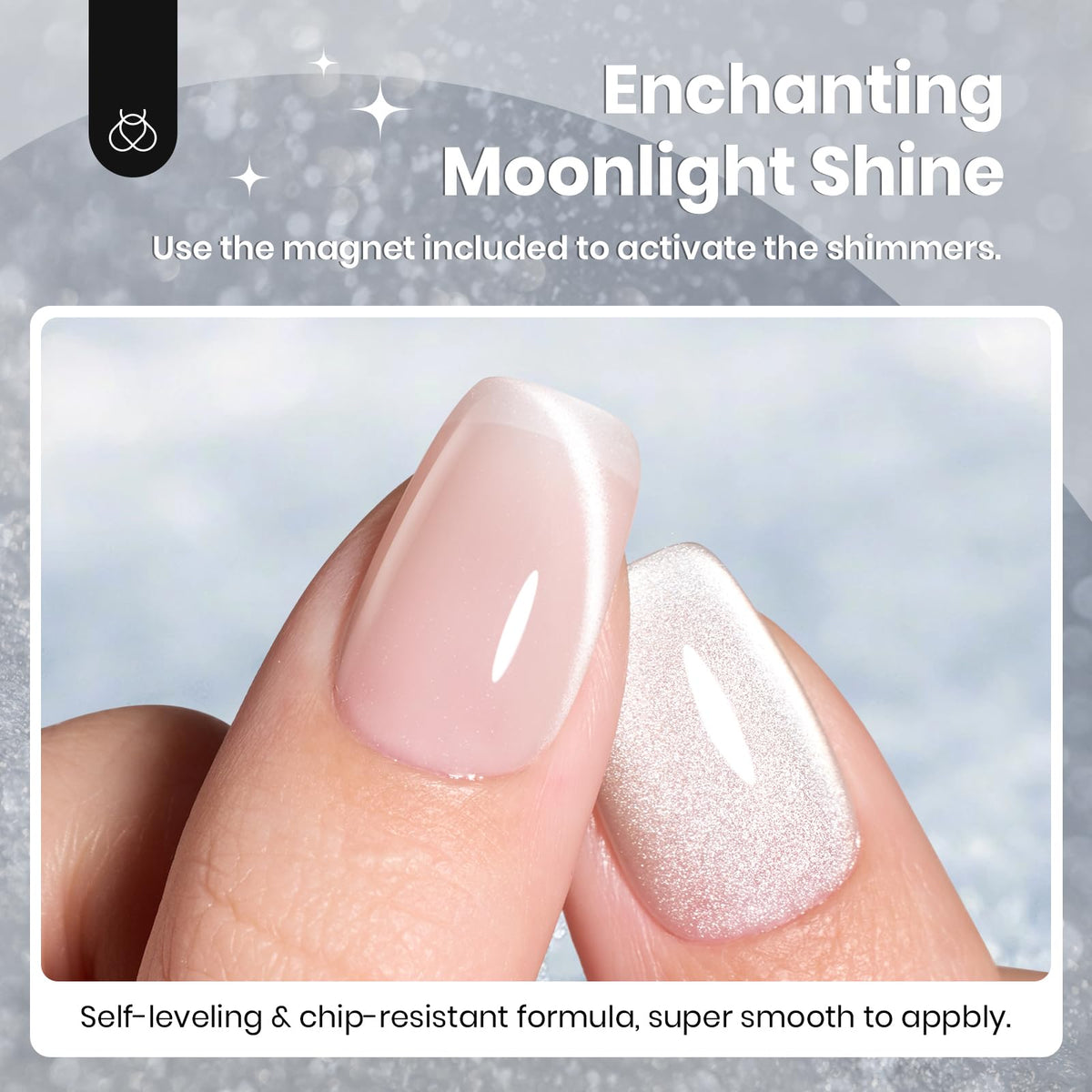 beetles Gel Polish Silver Cat Eye Gel Polish 15ML with UV lamp