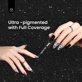 beetles Gel Polish Silver Glitter Gel Liner 7ml packaging