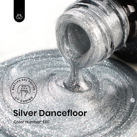 beetles Gel Polish Silver Glitter Gel Nail Polish 15ML bottle with glitter