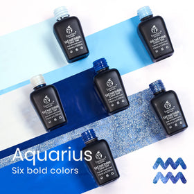beetles Gel Polish six blue shades in collection