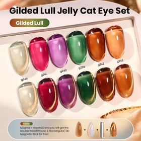 beetles Gel Polish six colours in the Gilded Lull Cat Eye Gel set