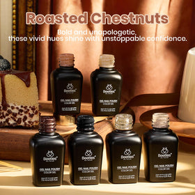 beetles Gel Polish soft mocha shade bottle front view