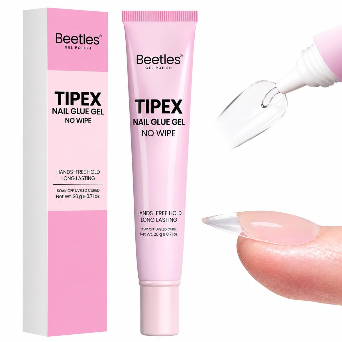 beetles Gel Polish Solid Nail Glue Gel 20g front view