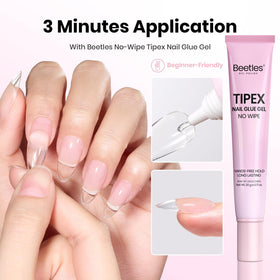 beetles Gel Polish Solid Nail Glue Gel with Tipex nail tips