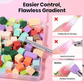 beetles Gel Polish sponges in use for nail art