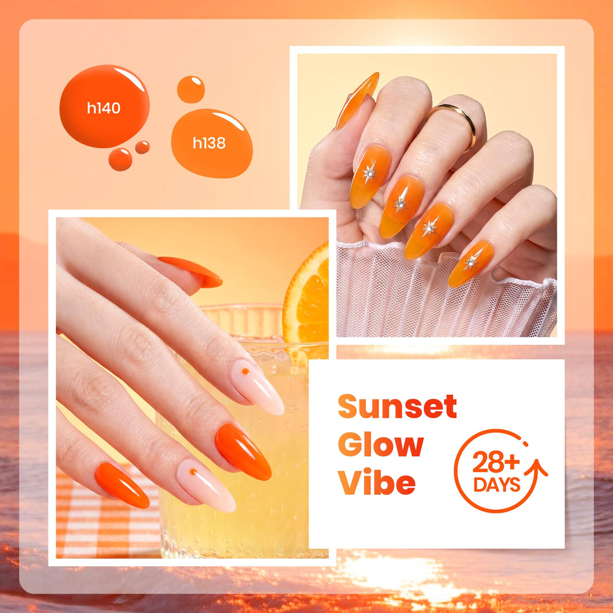 beetles Gel Polish Sunset-Inspired Set packaging front view