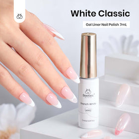 beetles Gel Polish Swirl Nail Art White Gel Liner with nail art tools