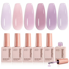 beetles Gel Polish Taro Milk Tea Set with six colours in packaging