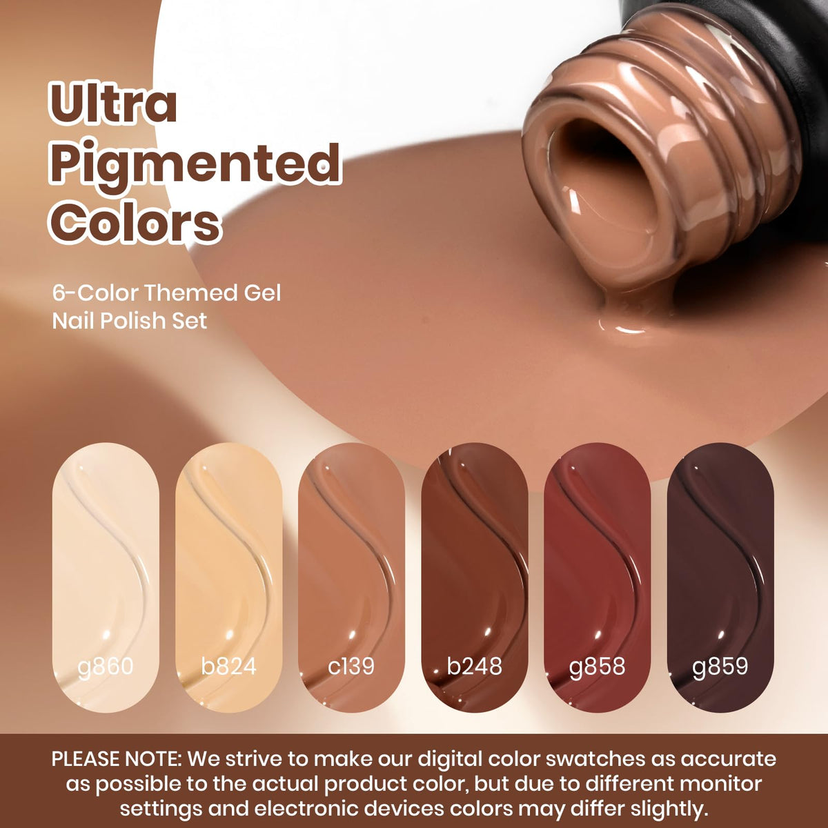 beetles Gel Polish Toasty Aroma Collection packaging with warm shades