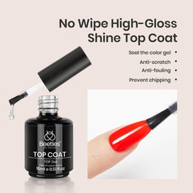 beetles Gel Polish Top Coat 15ml bottle