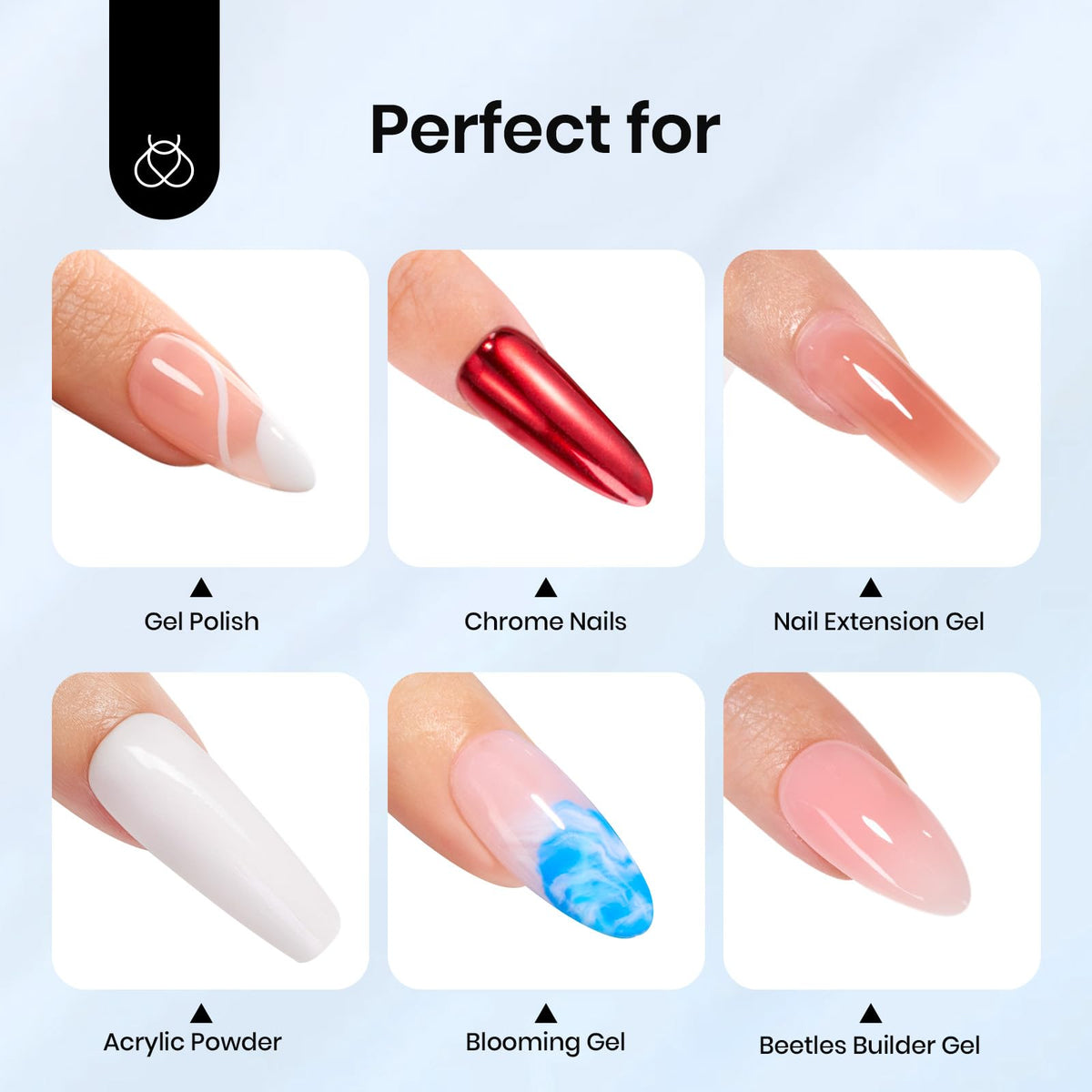 beetles Gel Polish Top Coat 15ml with nail art tools