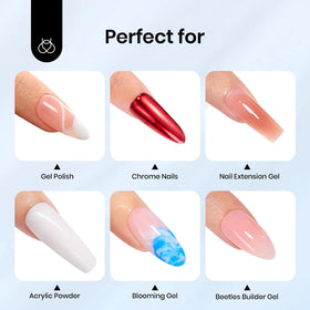 beetles Gel Polish Top Coat 15ml with nail art tools