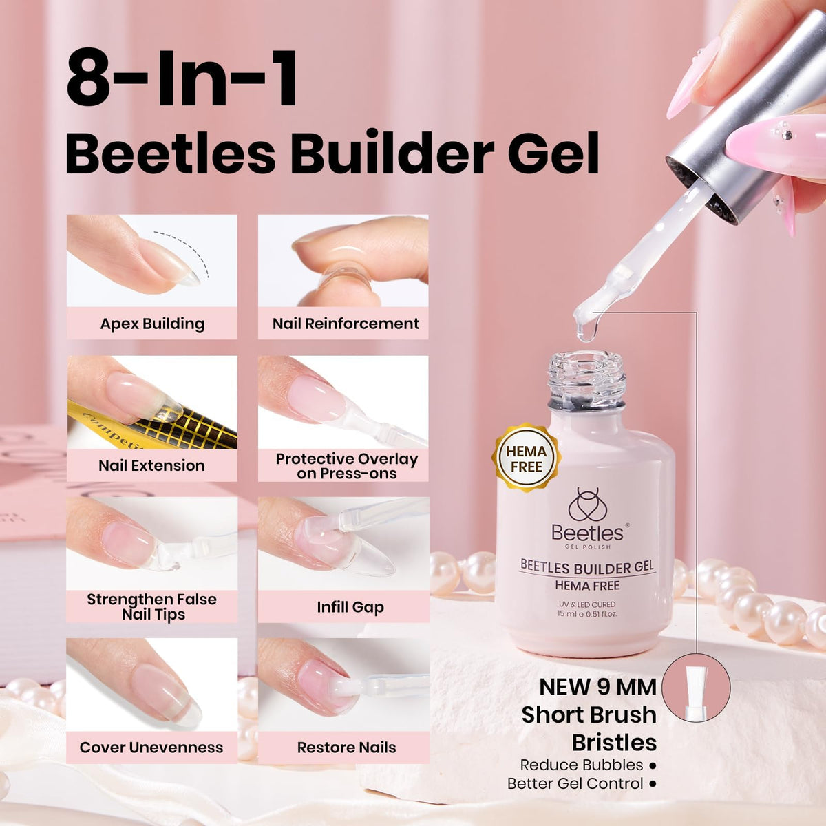 beetles Gel Polish top coat close-up