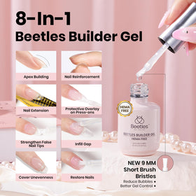 beetles Gel Polish top coat close-up