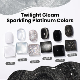 beetles Gel Polish Twilight Gleam Set with a UV lamp