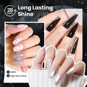 beetles Gel Polish Twilight Gleam Set with brush applicator
