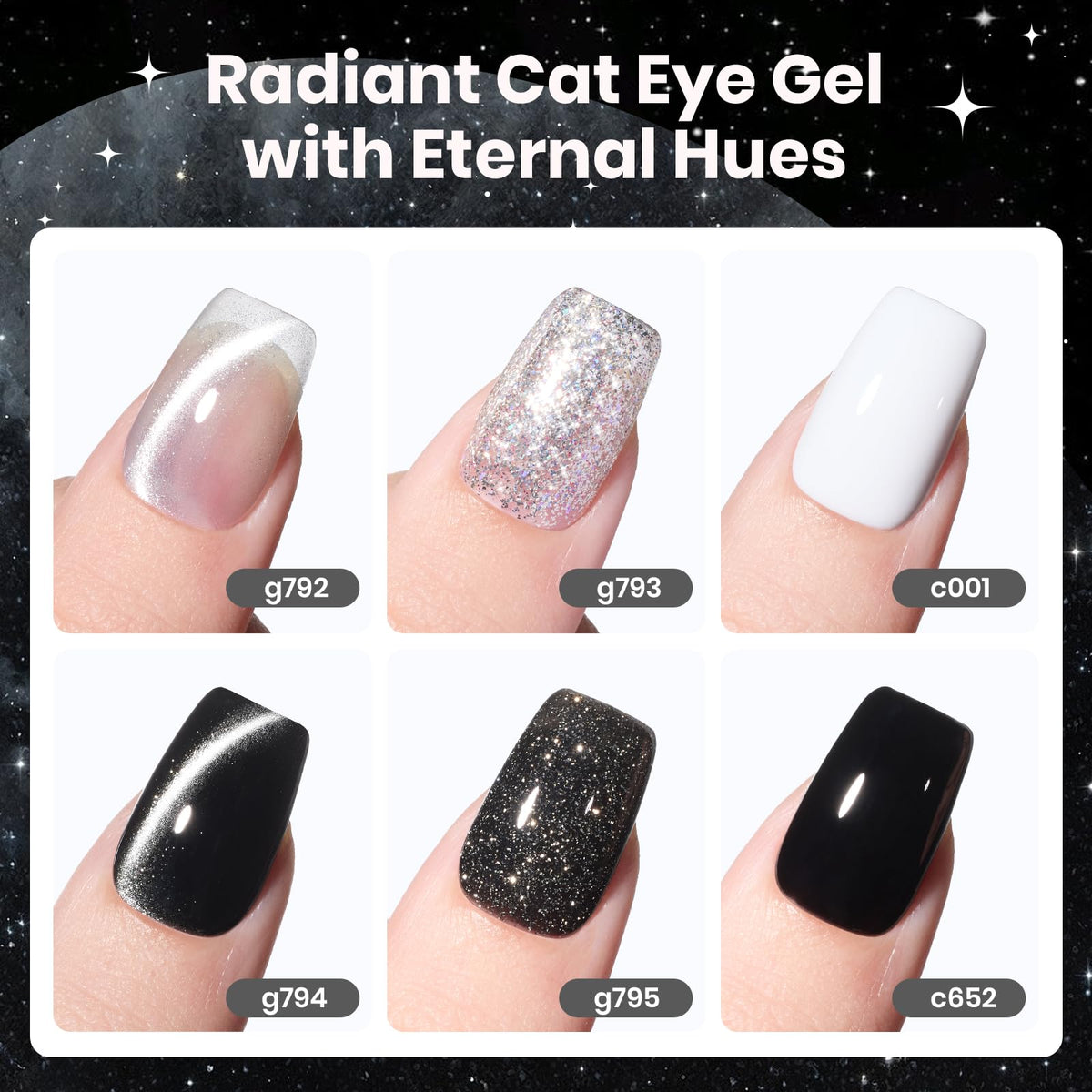 beetles Gel Polish Twilight Gleam Set with glitter polish close-up
