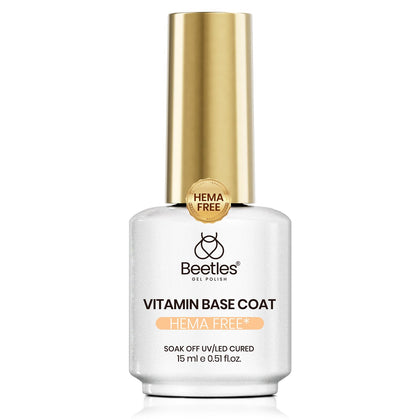 beetles Gel Polish Vitamin Gel Base Coat 15ml front view