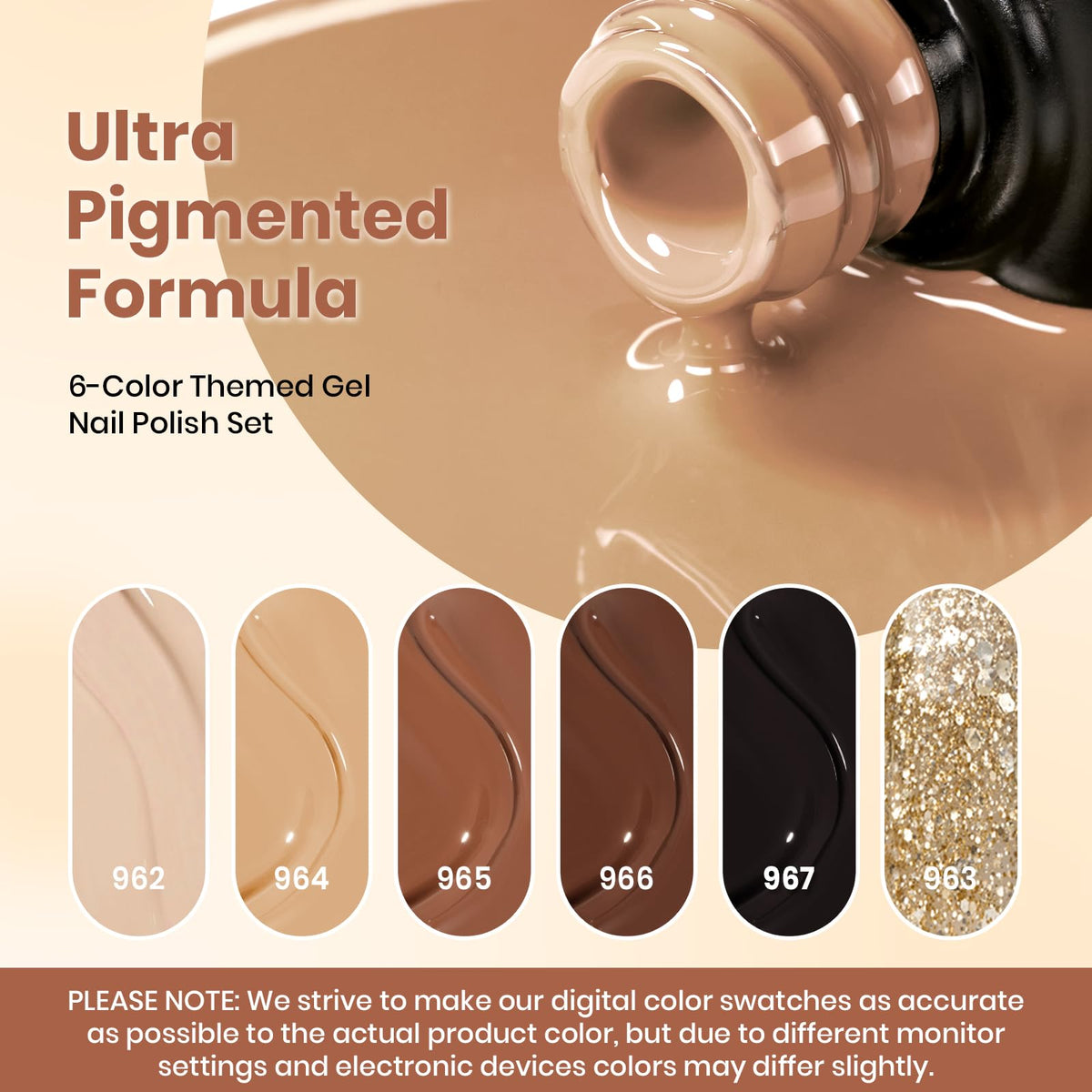 beetles Gel Polish warm caramel shade bottle front view