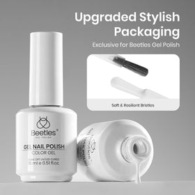 beetles Gel Polish White Gel Nail Polish packaging details