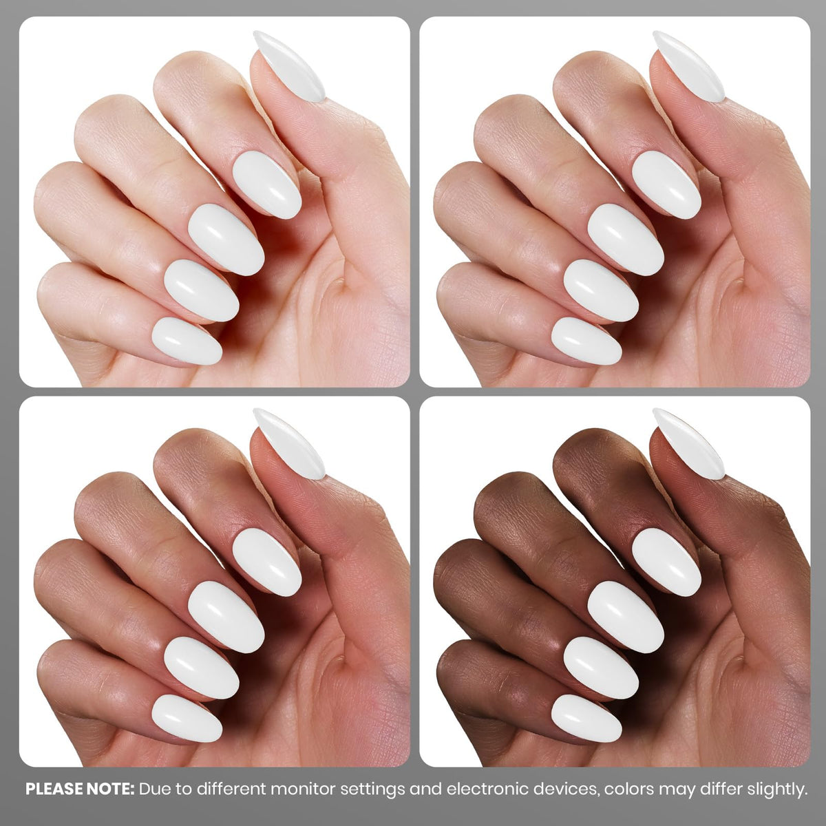 beetles Gel Polish White Gel Nail Polish with UV lamp