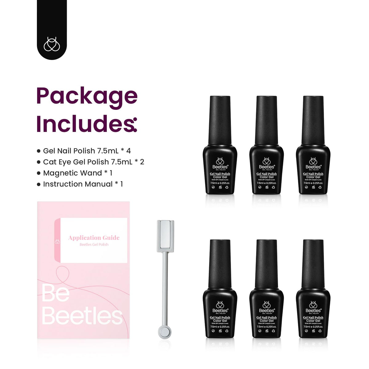 beetles glitter gel polish in shade D016