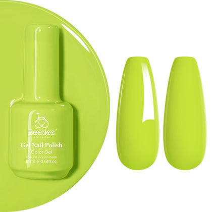 Beetles Green Gel Nail Polish 15ML Fresh Greenery front view