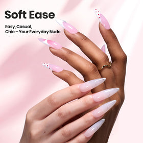 beetles Hard Gel Nail Extension Kit with finished nails