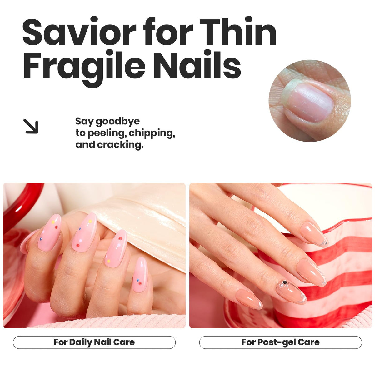 Beetles Jelly Nail Polish in pink shade applied on nails