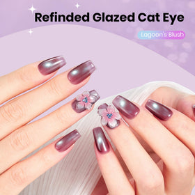 beetles Lagoon’s Blush Purple Cat Eye Gel Nail Polish packaging
