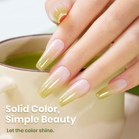 beetles Lime Green Glitter Gel Nail Polish 15ML with UV lamp