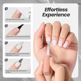Beetles Milky White Gel Nail Polish with nail art tools