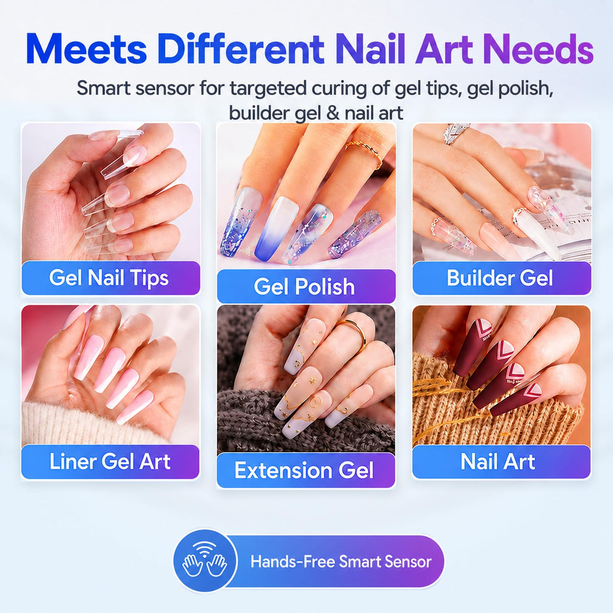 beetles Mini UV Light alongside nail tips and UV gel