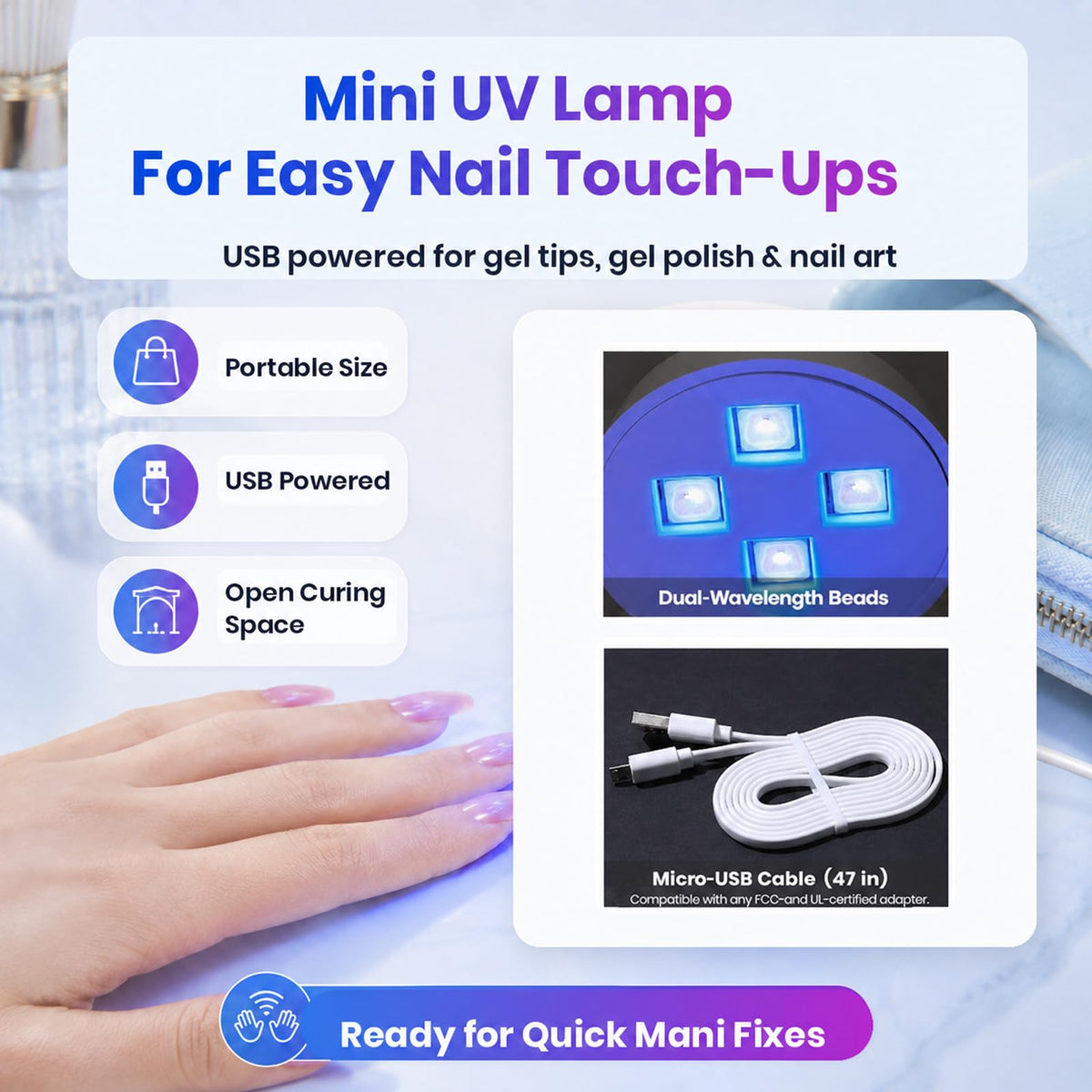 beetles Mini UV Light with user manual