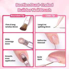 beetles Nail Art Brush with textured pen holder
