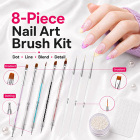 beetles Nail Art Brushes in use for nail art creation