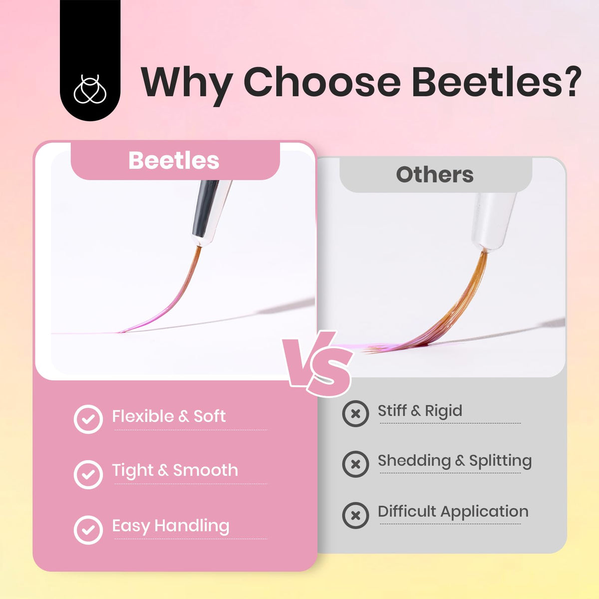 beetles Nail Art Brushes Set packaging with colour palette