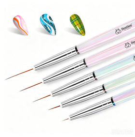 beetles Nail Art Pens Brushes Set with five different lengths