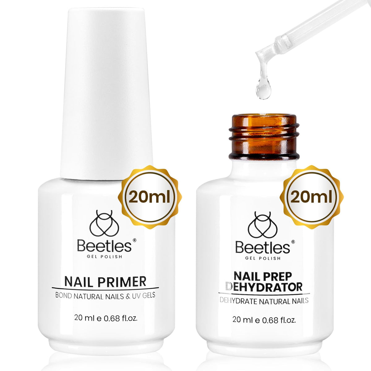 beetles Nail Dehydrator and Primer Set on a nail care table