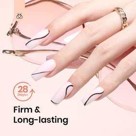 Beetles Nail Extension Gel applied on nails