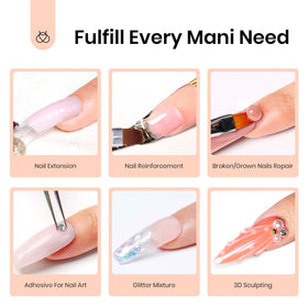 Beetles Nail Extension Gel in use for creating nail art