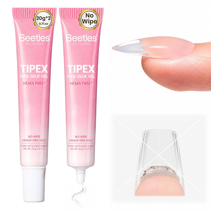 beetles Nail Glue 2Pcs front view with soft tube design